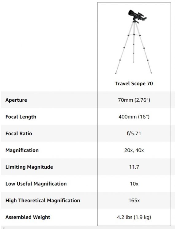 CELESTRON Travel Scope 70
 4