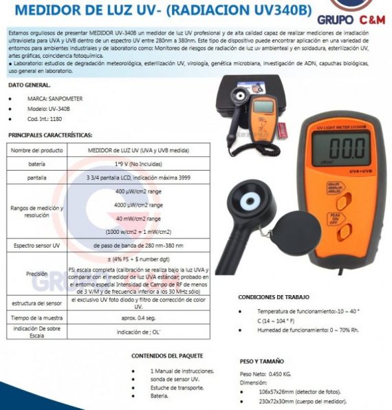 SAMPOMETER UV-340B 3