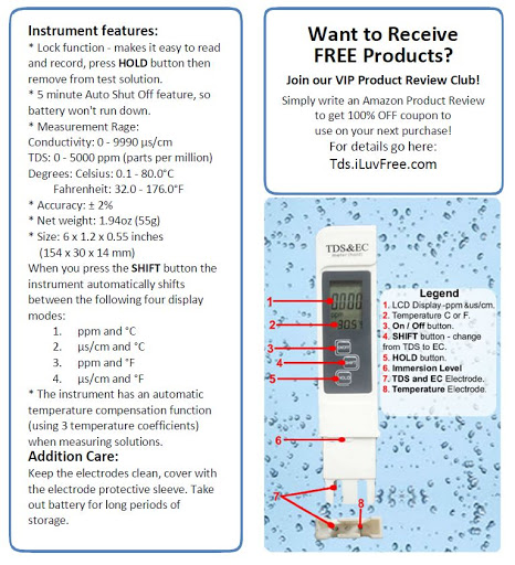 TDS & EC METER E-1 4