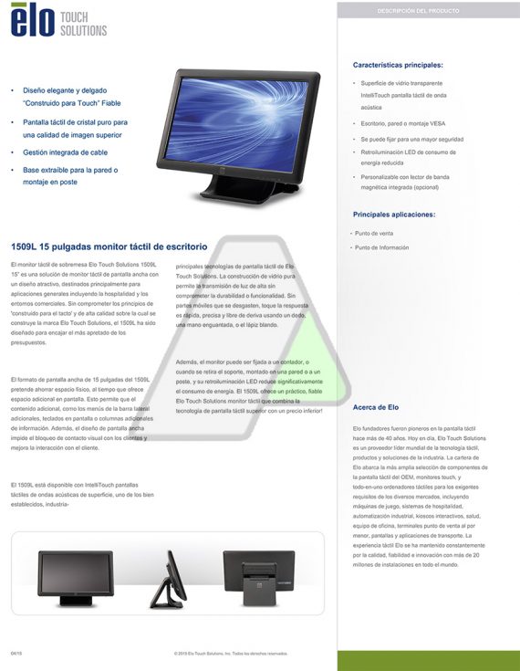 ELO TOUCH Elo 1509L 3