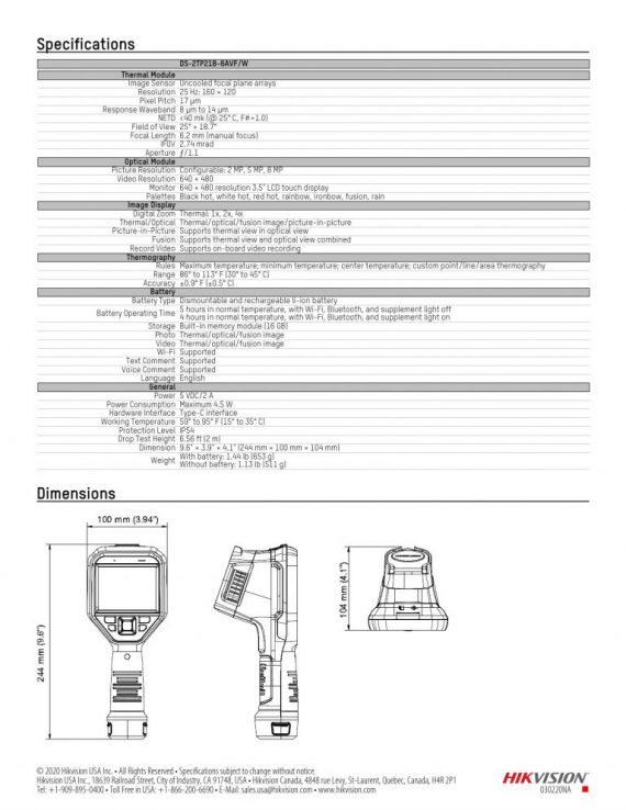 HIKVISION DS-2TP21B-6AVF/W 4