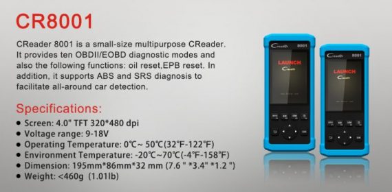 LAUNCH CReader 8001 4