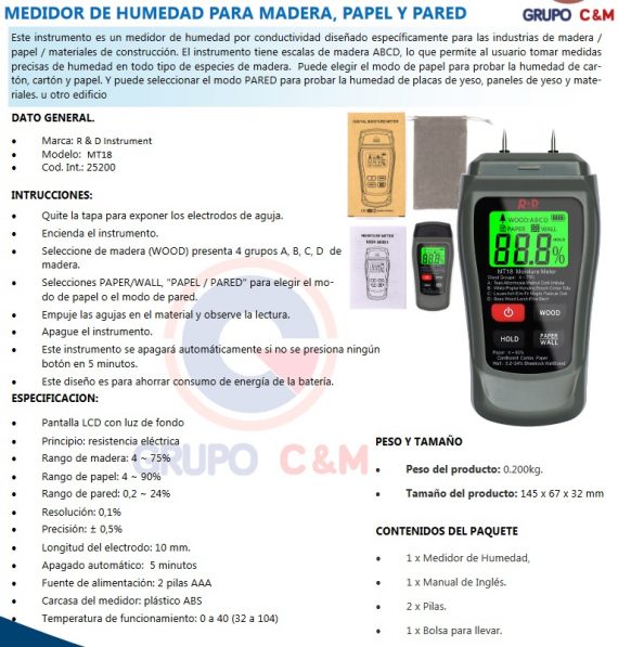 R & D Instrument MT18 4